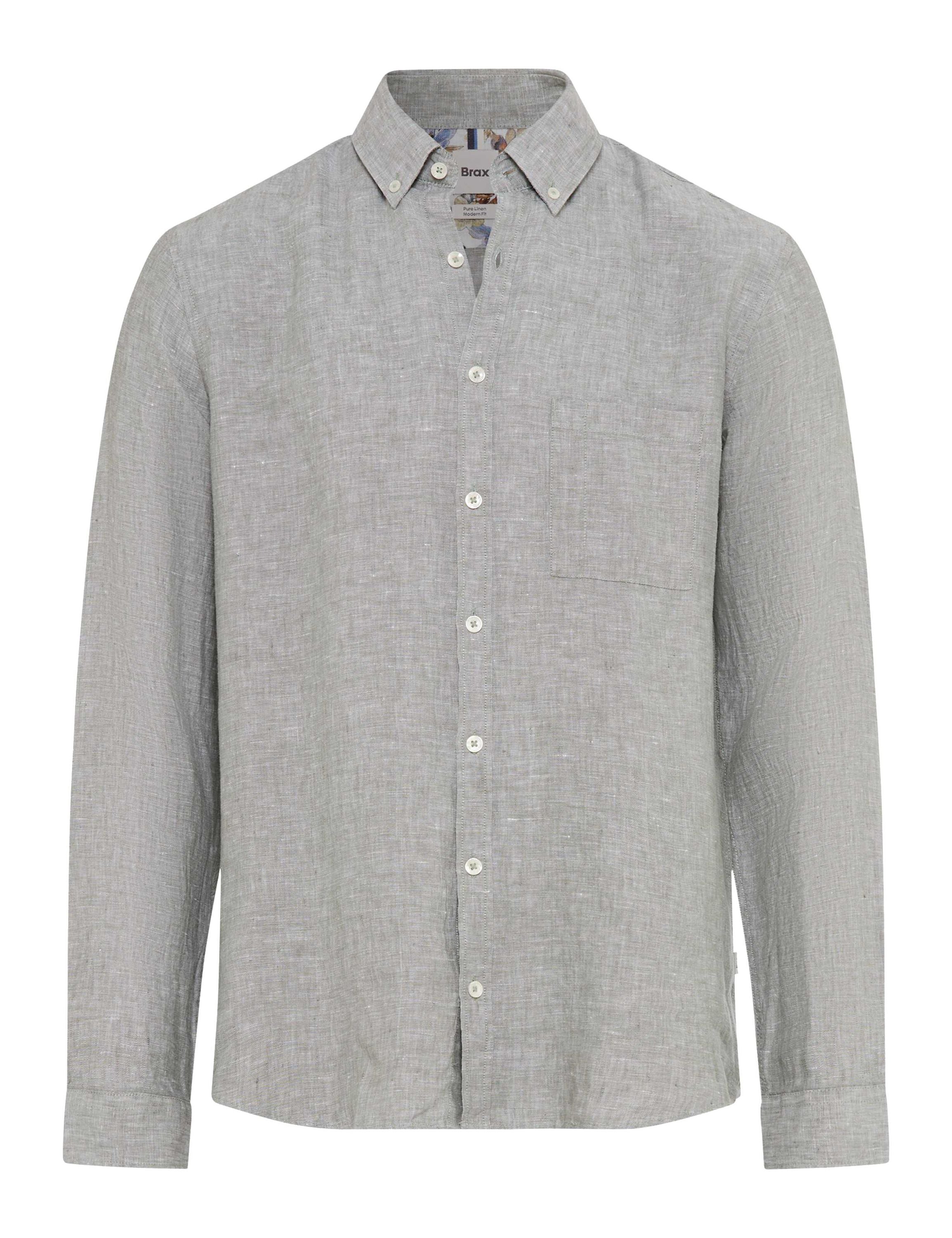 Leinenhemd DANIEL Modern Fit - 36-thyme - Grün