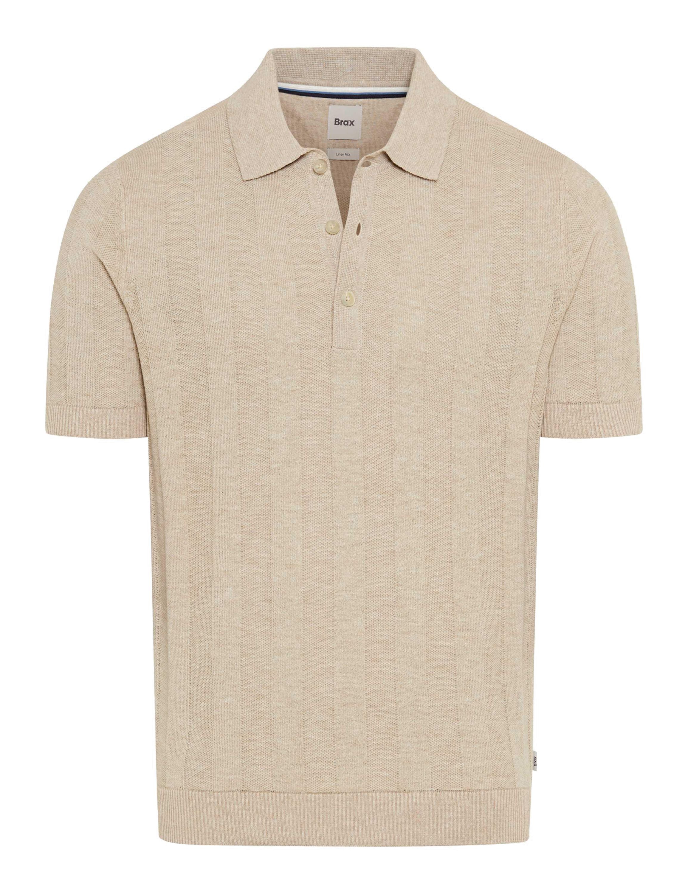 Strickpoloshirt Slim Fit STYLE PASCAL - 55-peanut - Braun