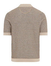 Strickpoloshirt PASCAL aus Baumwollmix - 37-herb - Beige