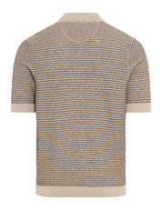 Strickpoloshirt PASCAL aus Baumwollmix - 37-herb - Beige