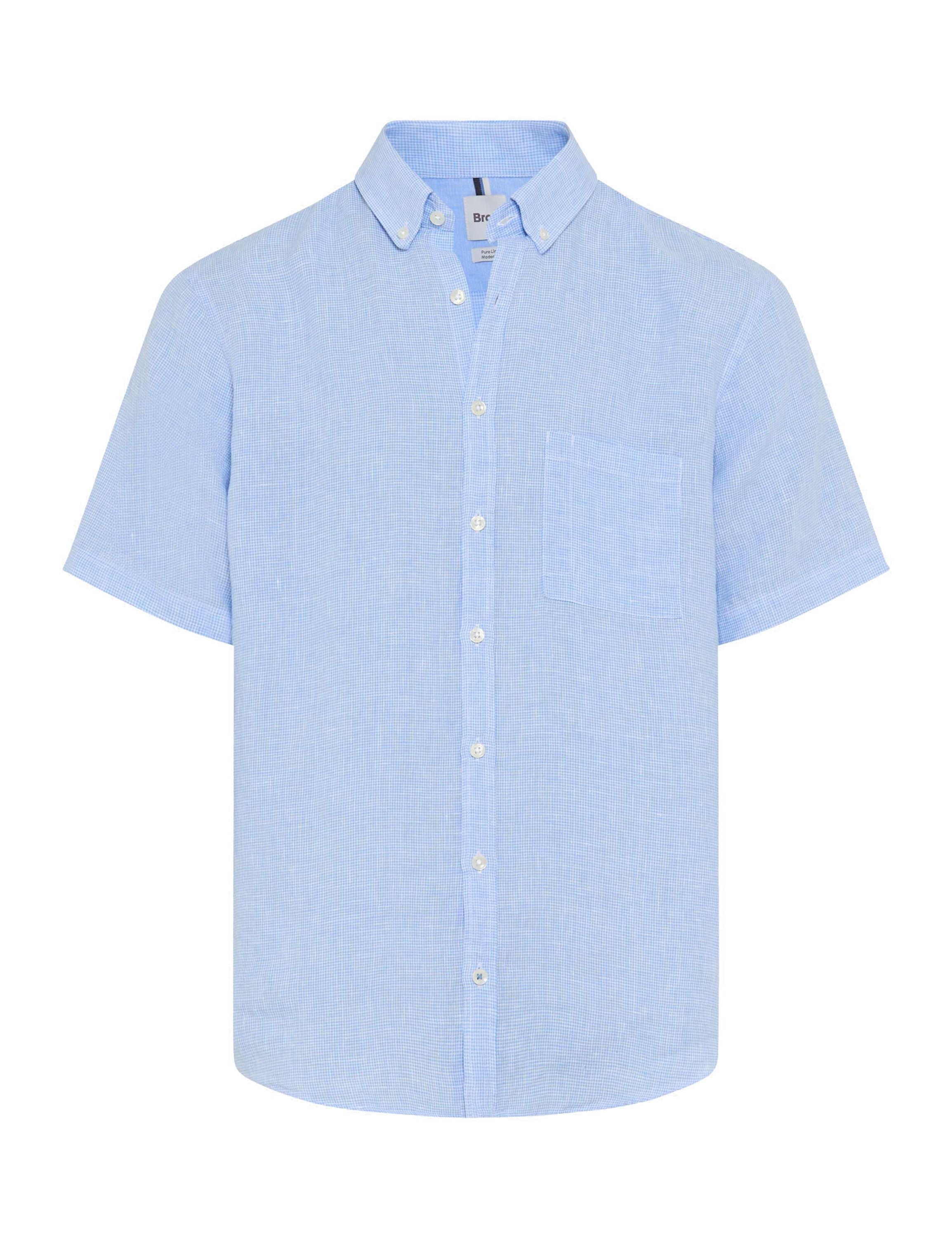 Kurzarmhemd Modern Fit - 29-sky - Blau