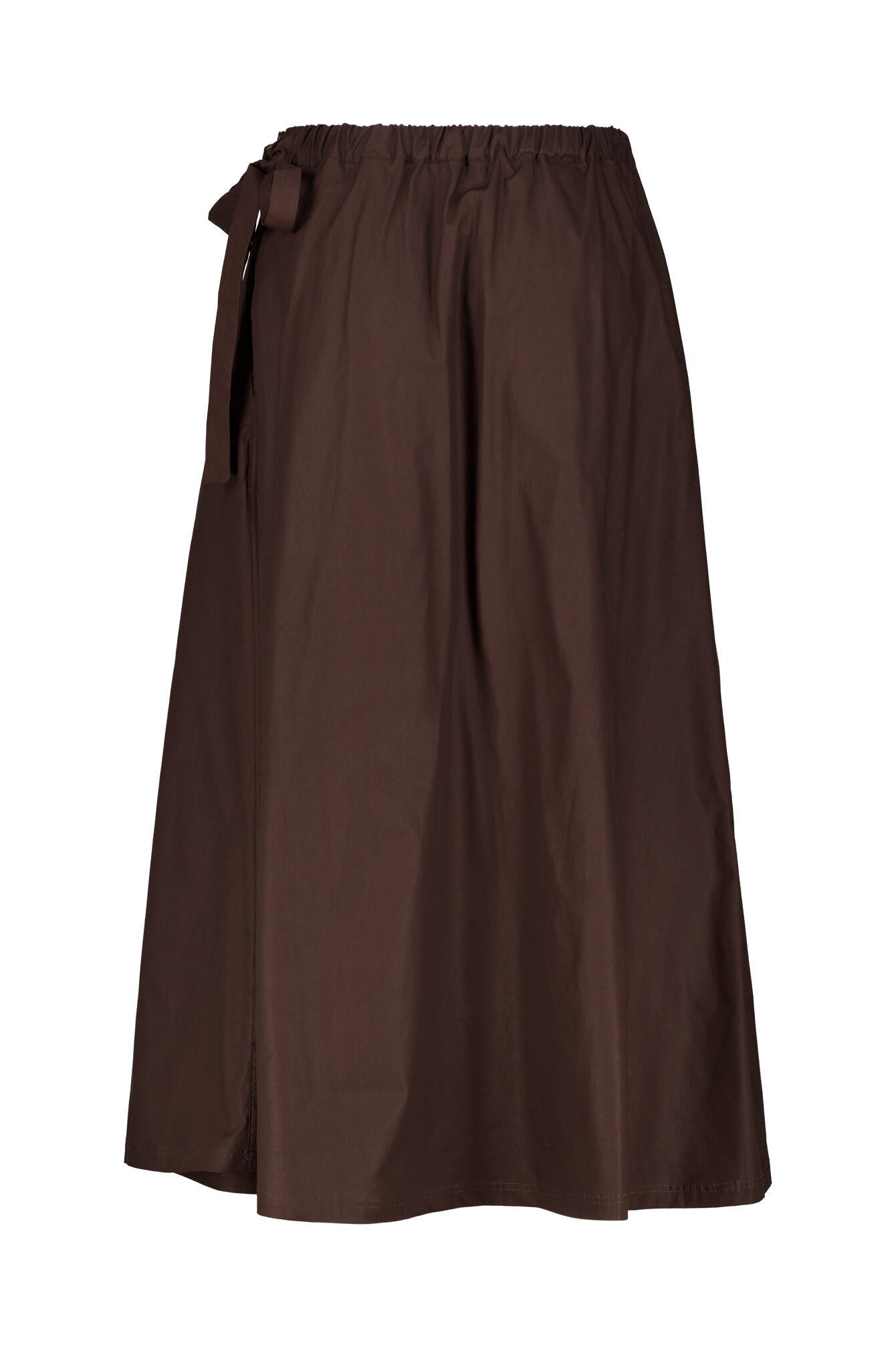 Faltenrock Midi aus Baumwolle - 285-dark chocolate - Braun