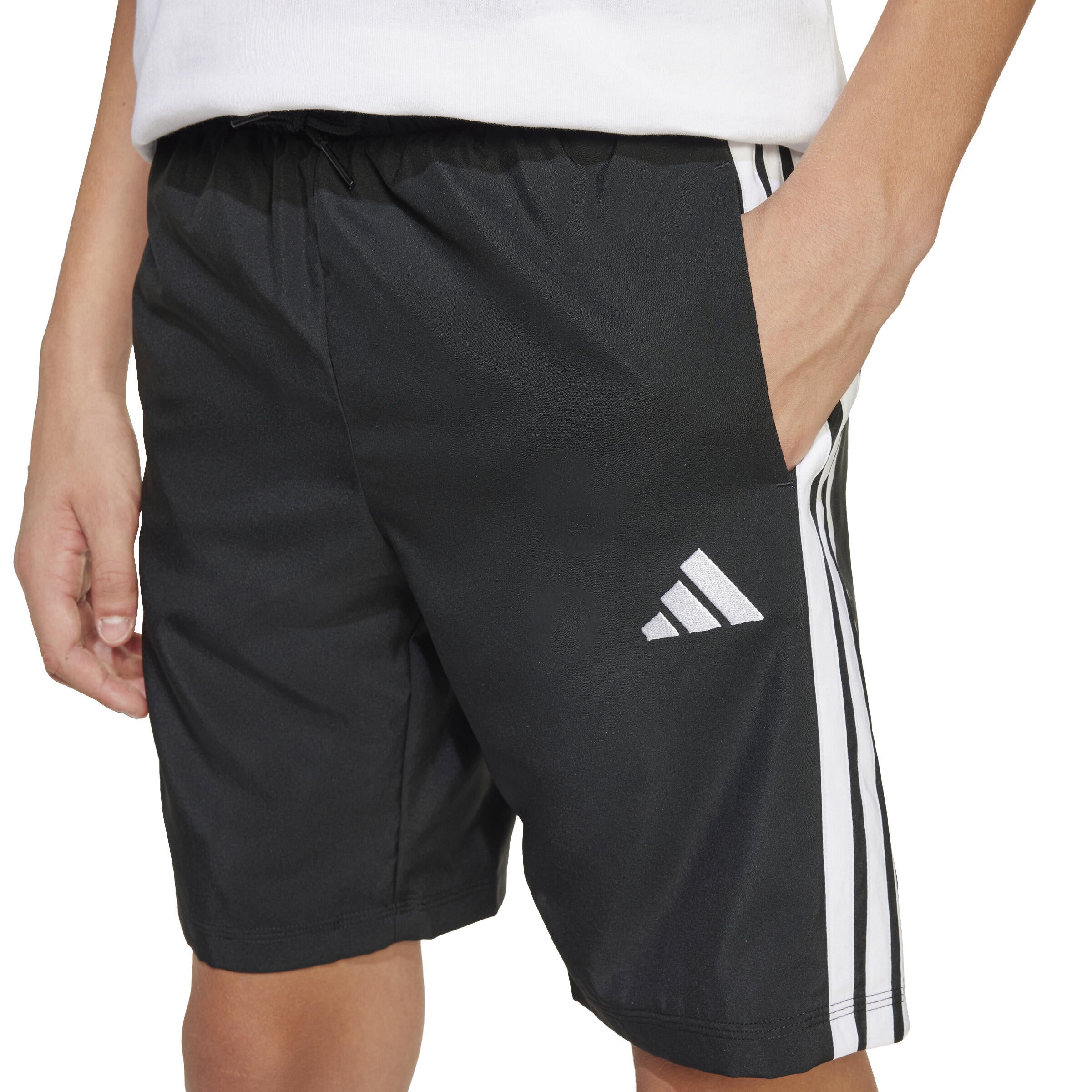 Funktionsshorts mit Logoprint - BLACK/WHITE - Schwarz