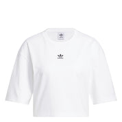 T-Shirt Regular Fit Cropped aus Baumwolle - WHITE - Weiß
