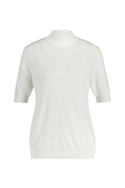 Leichter Strickpullover mit Halbarm - 110-offwhite - Creme