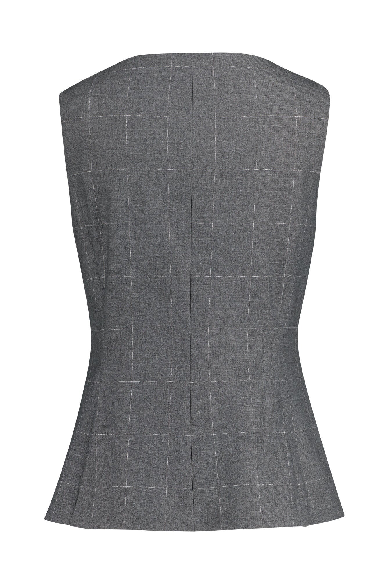 Weste Regular Fit kariert - 983-rock patterned - Grau