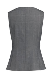 Weste Regular Fit kariert - 983-rock patterned - Grau