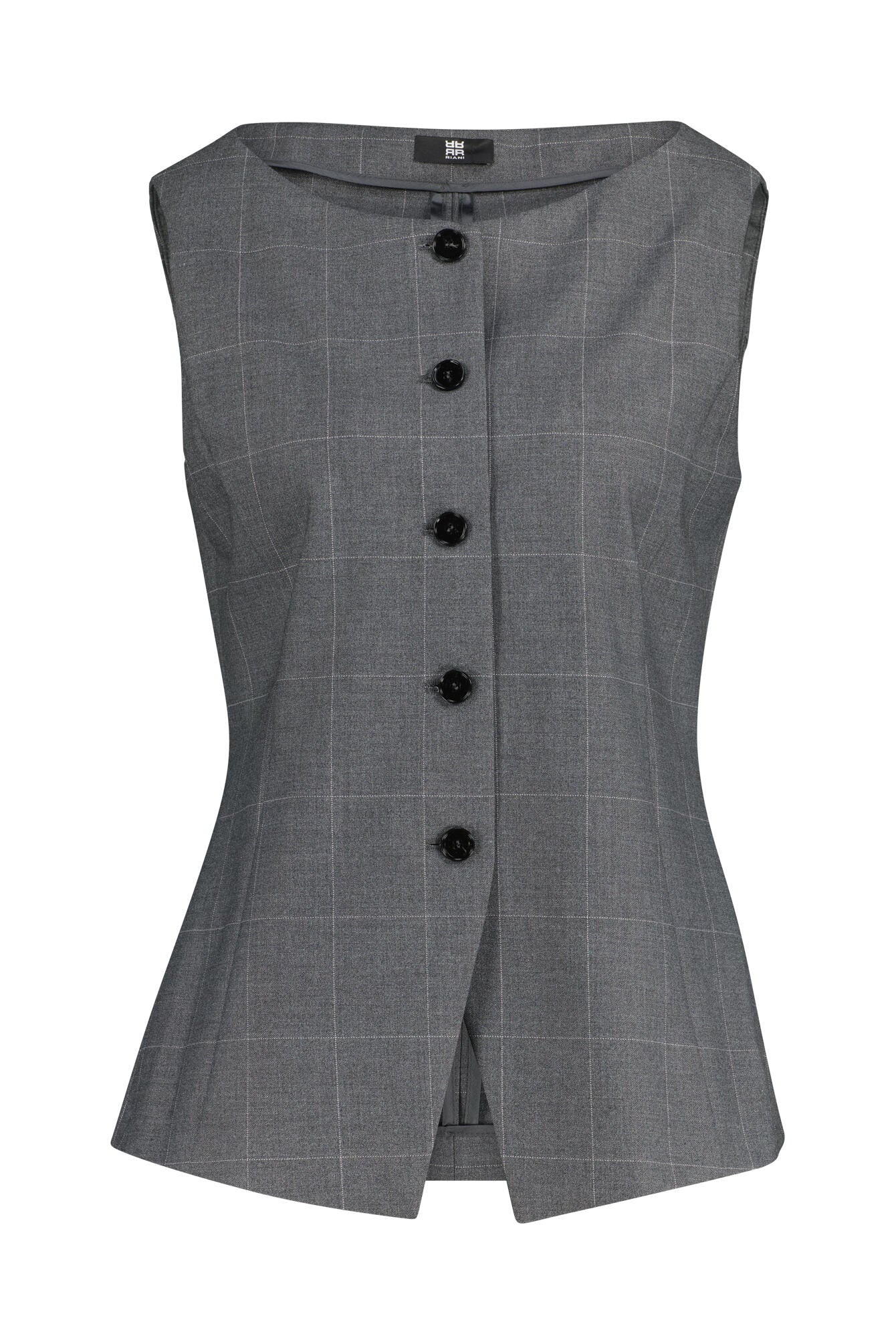 Weste Regular Fit kariert - 983-rock patterned - Grau