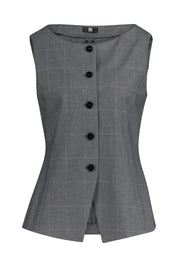 Weste Regular Fit kariert - 983-rock patterned - Grau