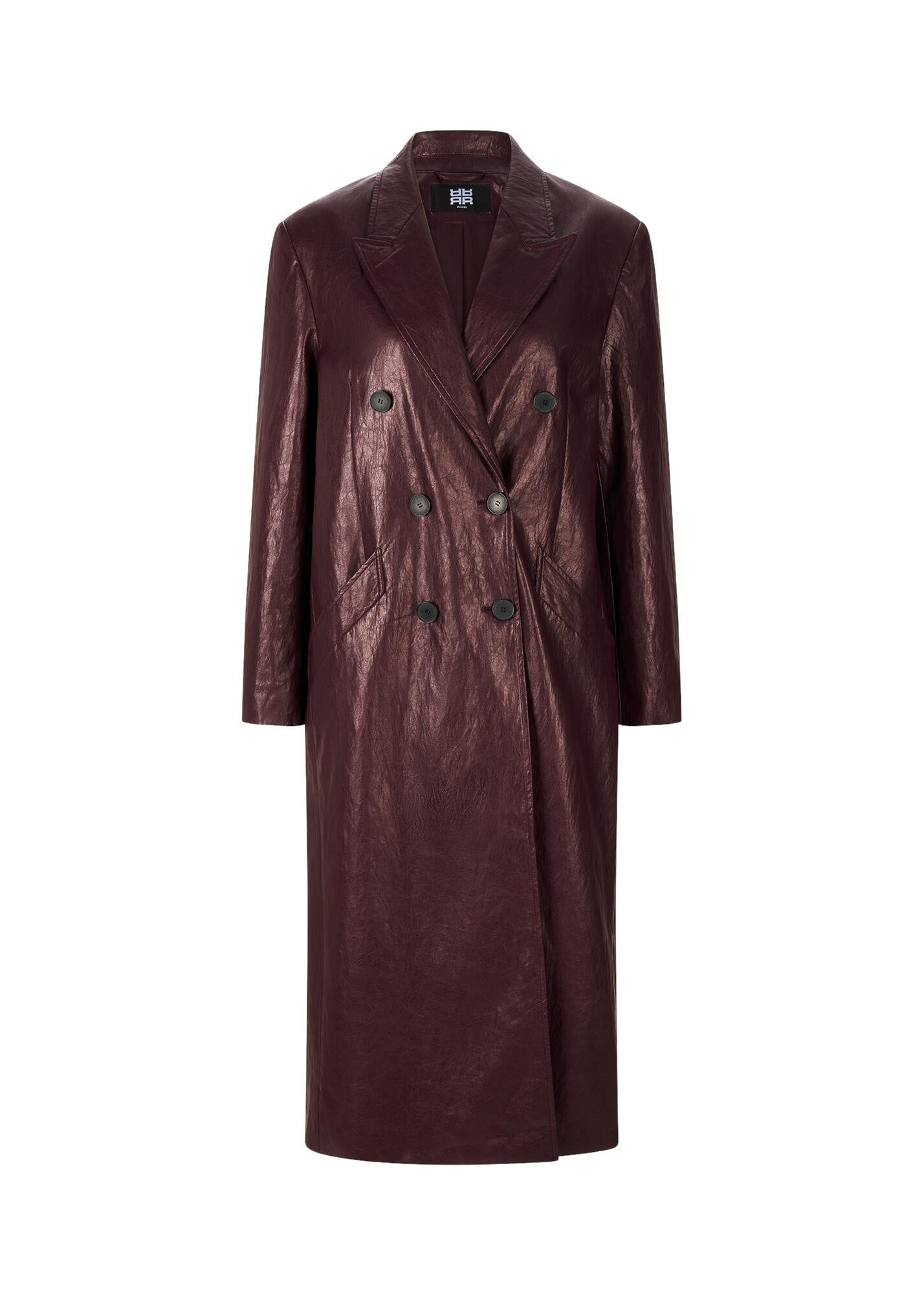 Mantel mir Reversekragen - 346-morello - Rot