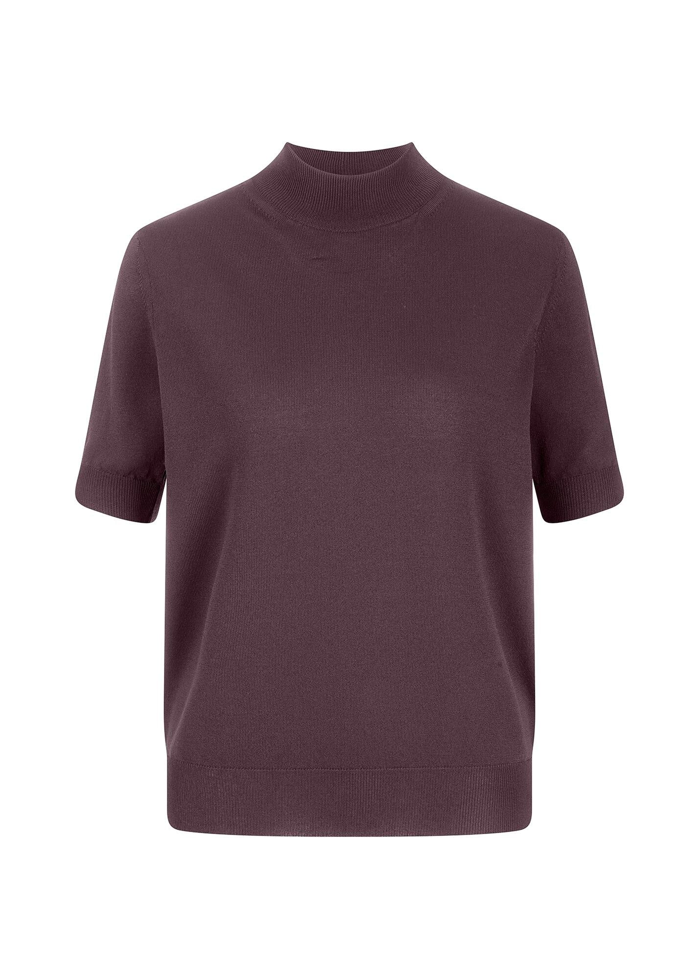 Strickpullover mit Halbarm - 346-morello - Violett