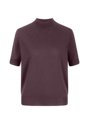 Strickpullover mit Halbarm - 346-morello - Violett