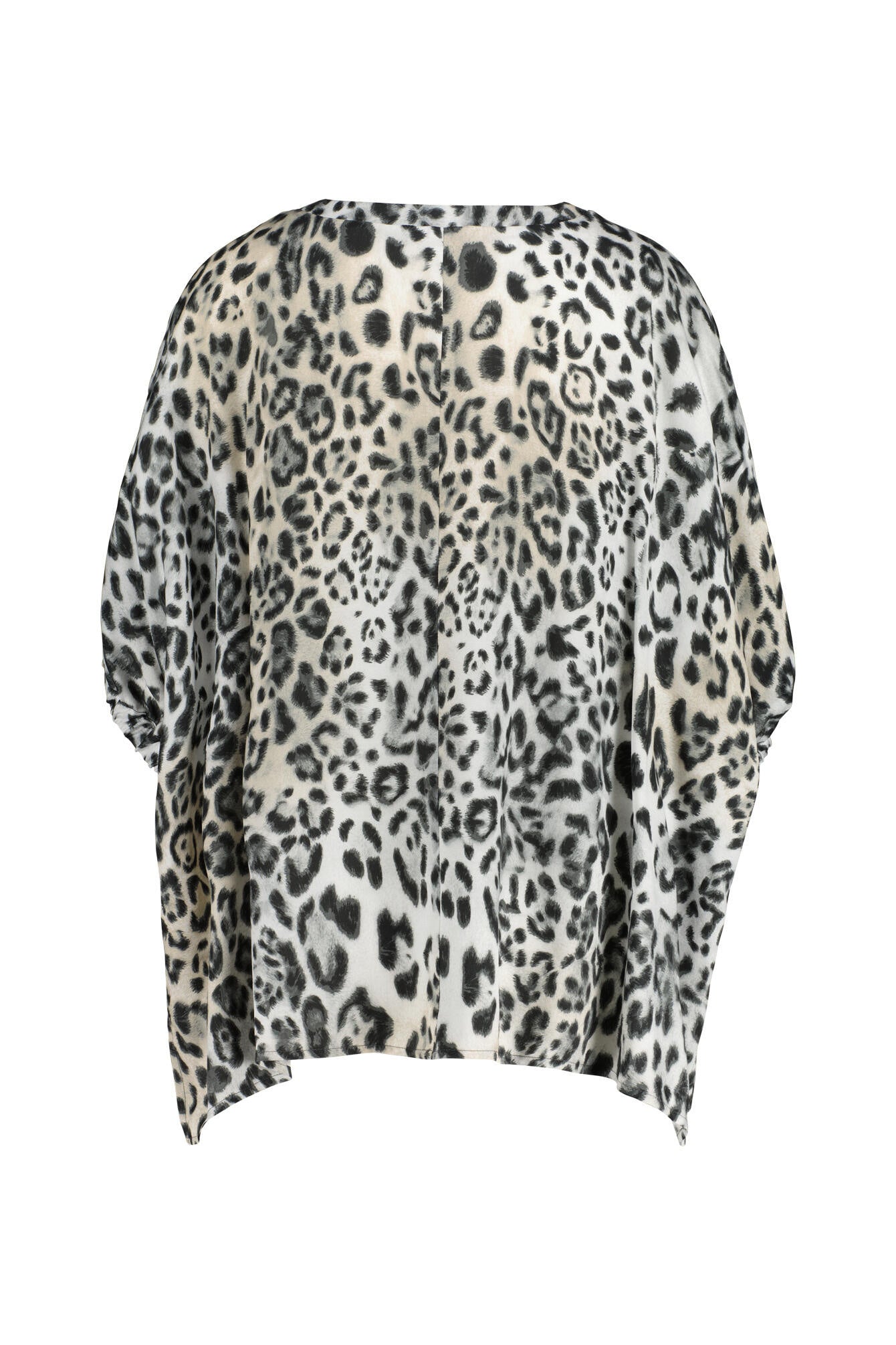 Bluse Loose Fit im Leoprint - 954-himalaya patterned - Grau