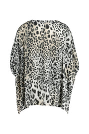 Bluse Loose Fit im Leoprint - 954-himalaya patterned - Grau