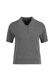 Strick-T-Shirt aus Wollmix - 933-rock - Grau