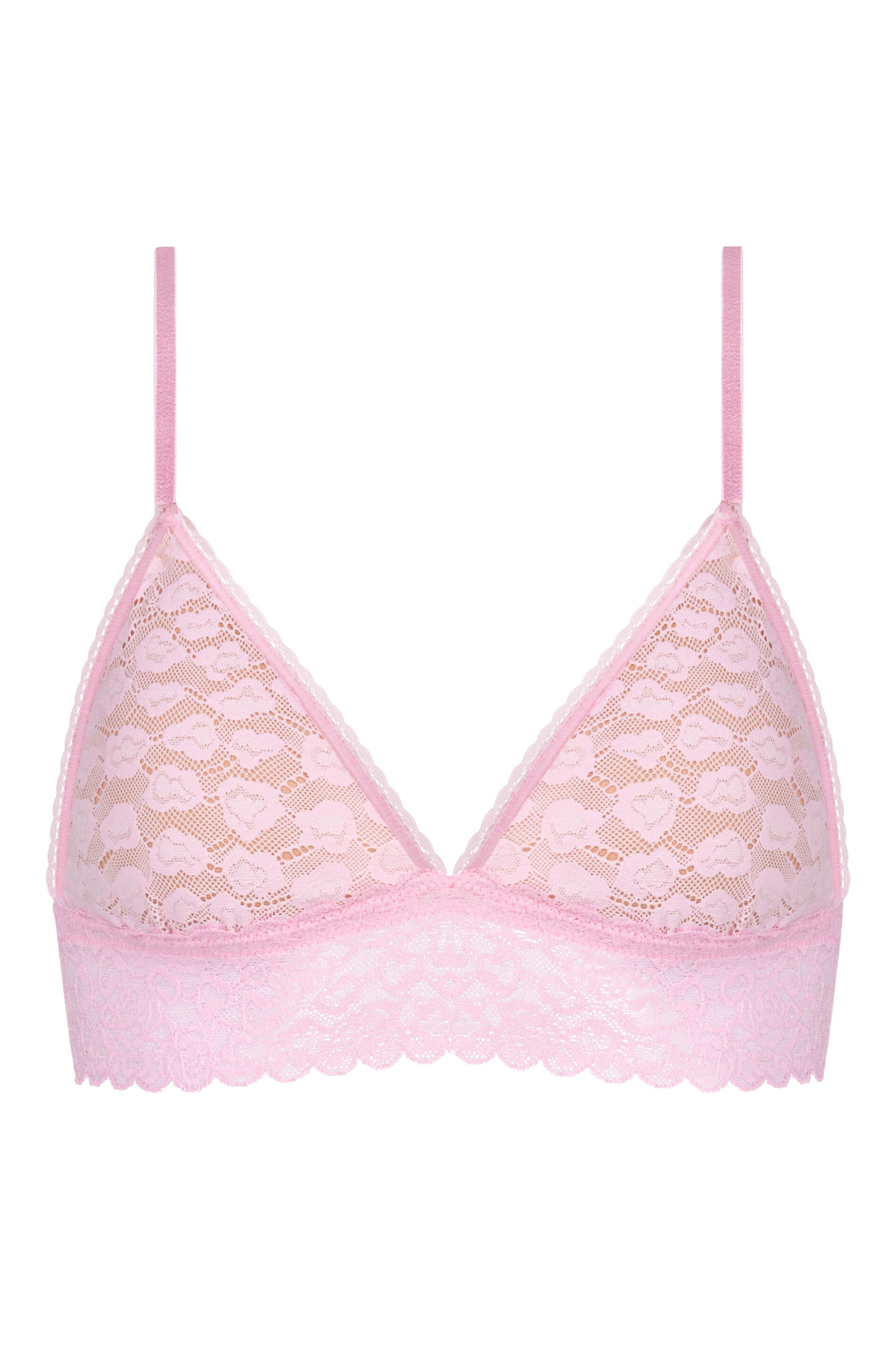 Triangle-BH mit Spitze - 1718-soft pink - Rosa
