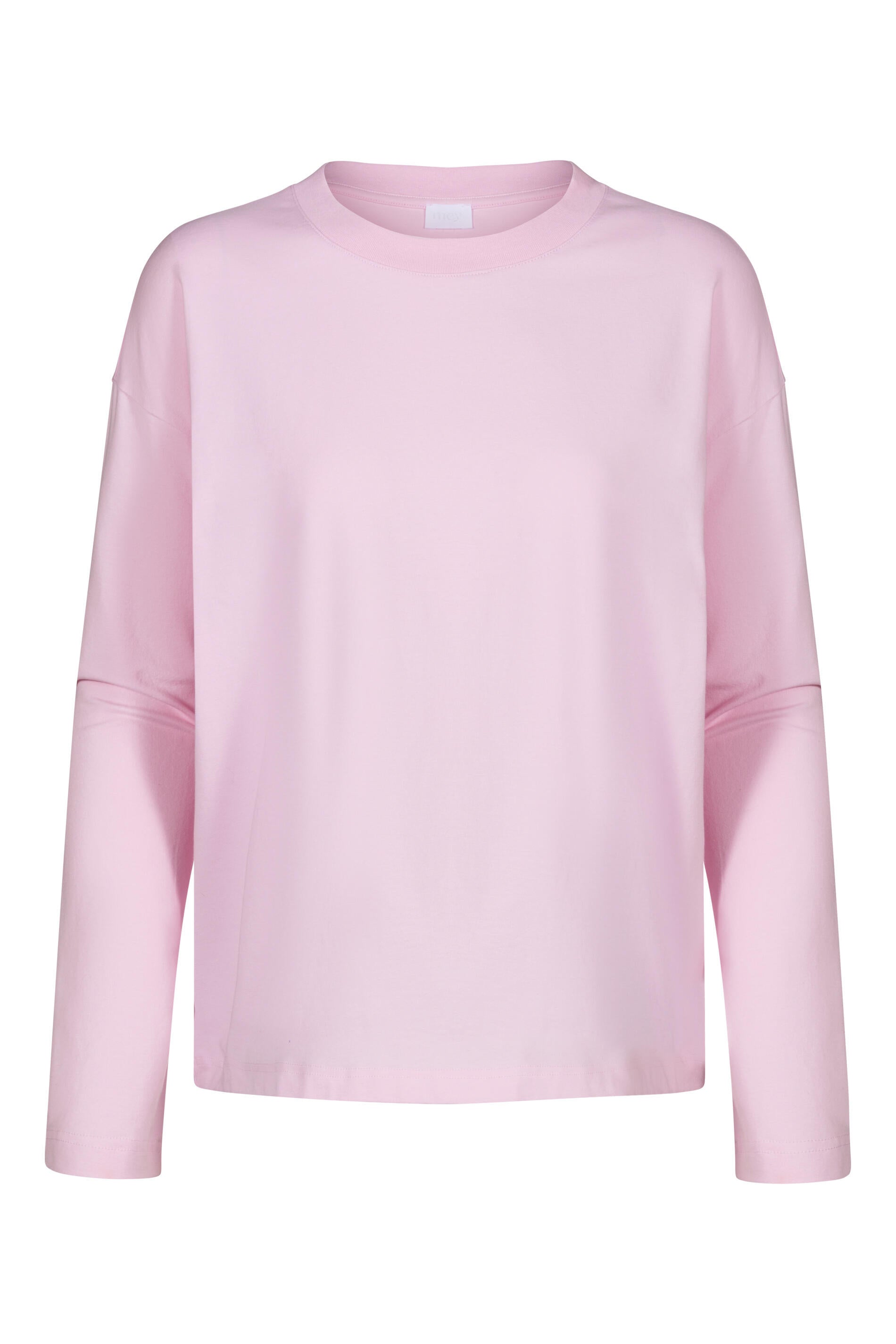 Langarmshirt aus Baumwolle - 1718-soft pink - Rosa
