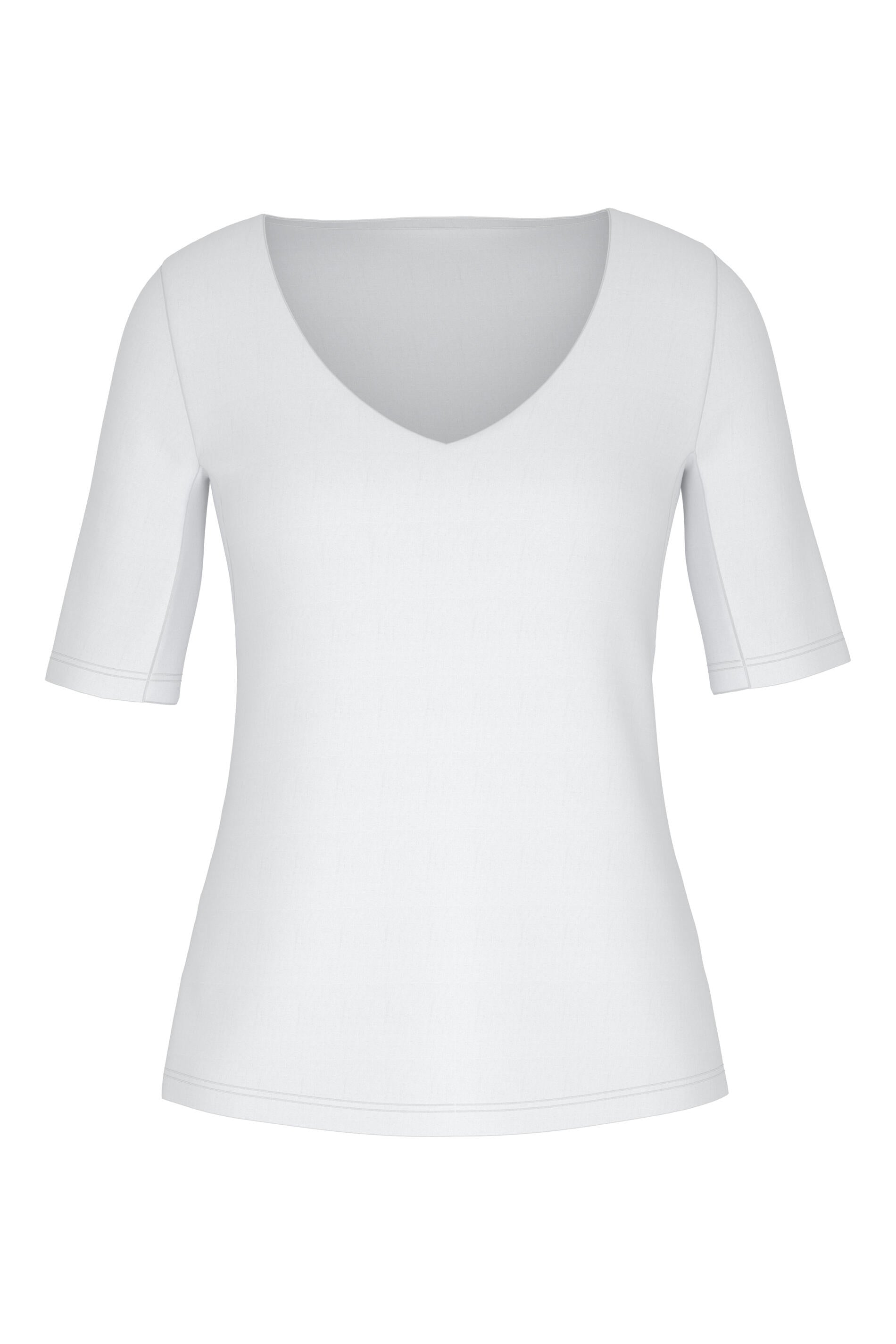 Blazer-T-Shirt - 1-weiss - Schwarz