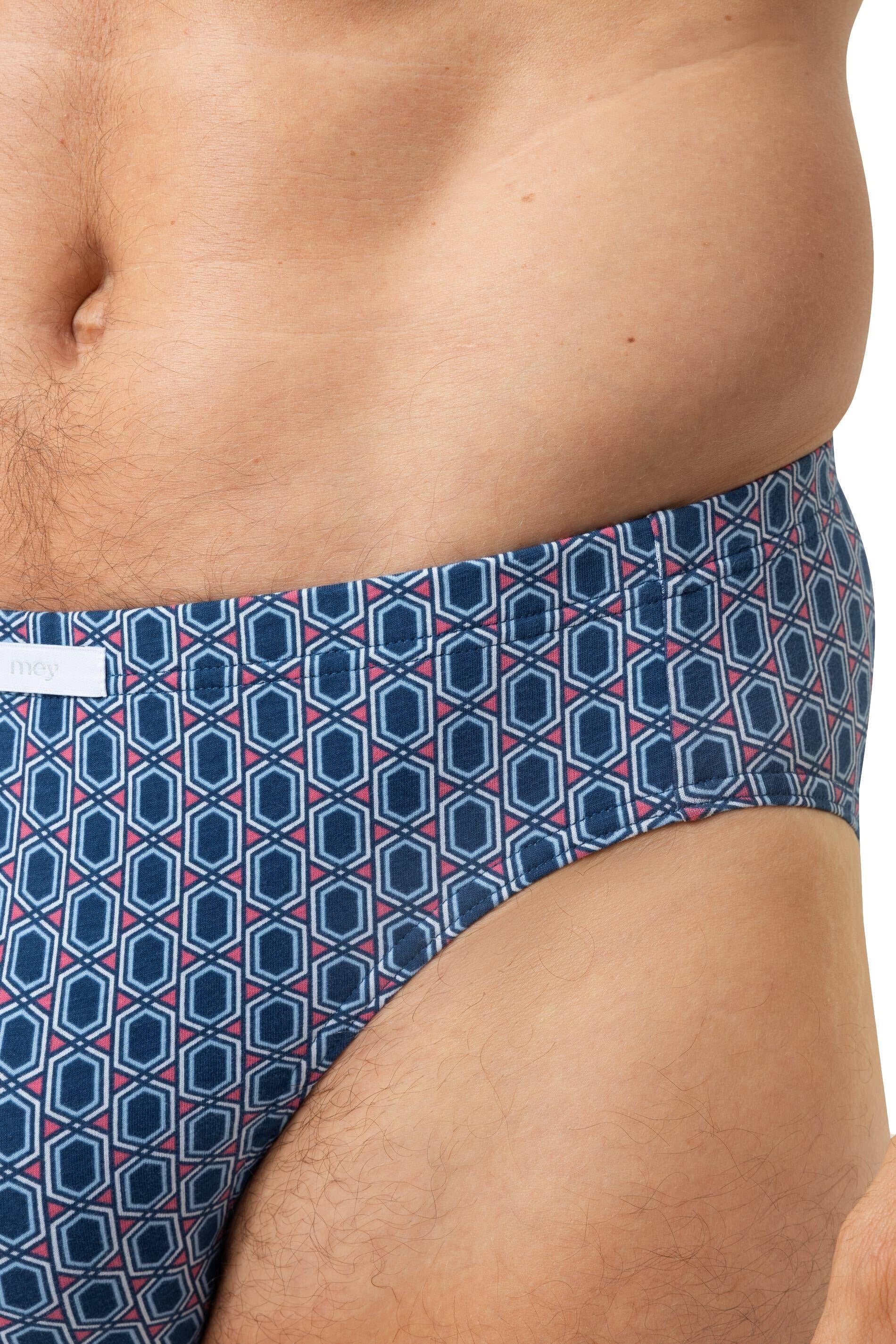 Jazz-Pants Baumwolle STRAIGHT GEO - 309-dream blue - Blau