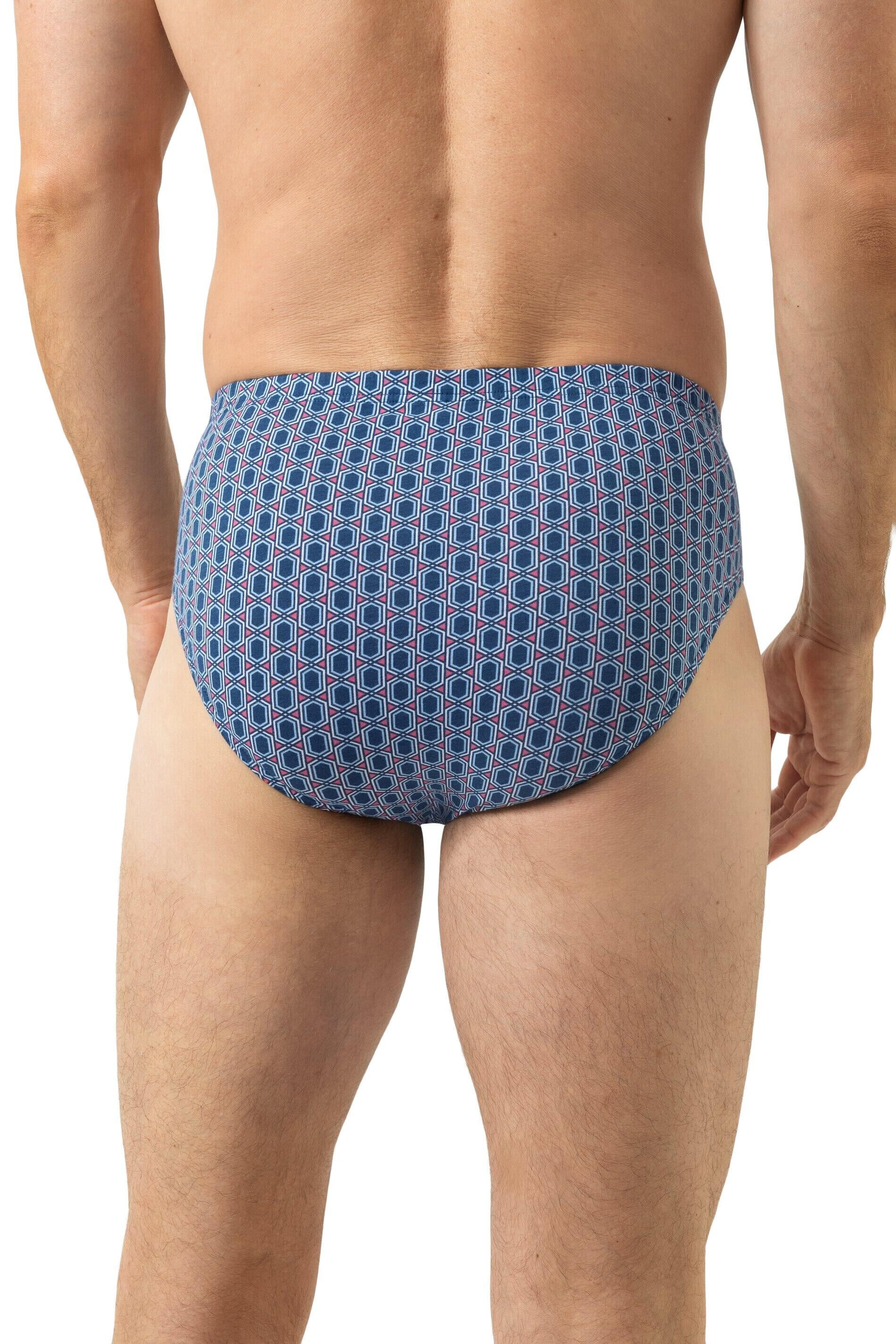 Jazz-Pants Baumwolle STRAIGHT GEO - 309-dream blue - Blau