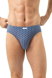 Jazz-Pants Baumwolle STRAIGHT GEO - 309-dream blue - Blau