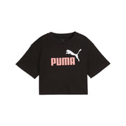 T-Shirt cropped aus Baumwolle - 001-PUMA Black - Schwarz