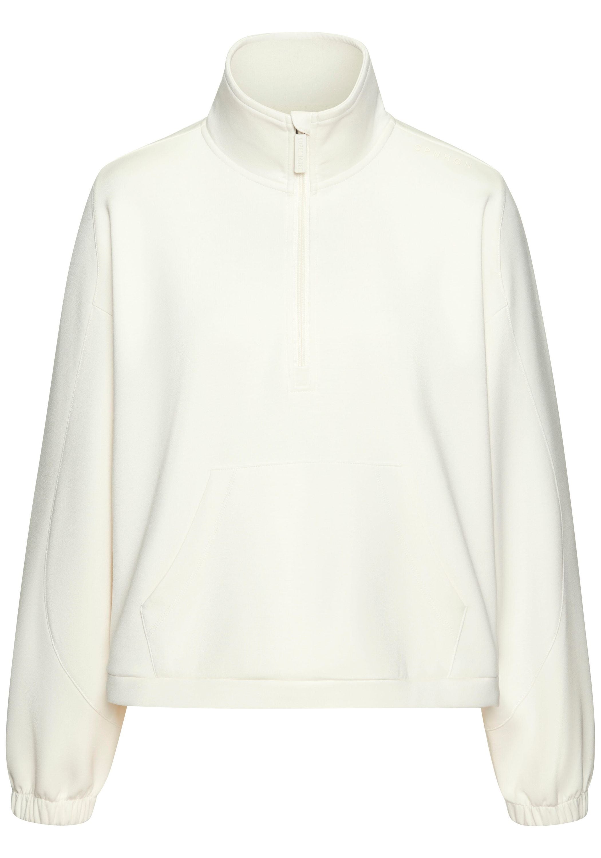 Zip-Sweatshirt - 939-offwhite - Weiß
