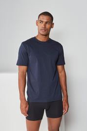 T-Shirt 2er-Pack - 91-2x navy - Blau