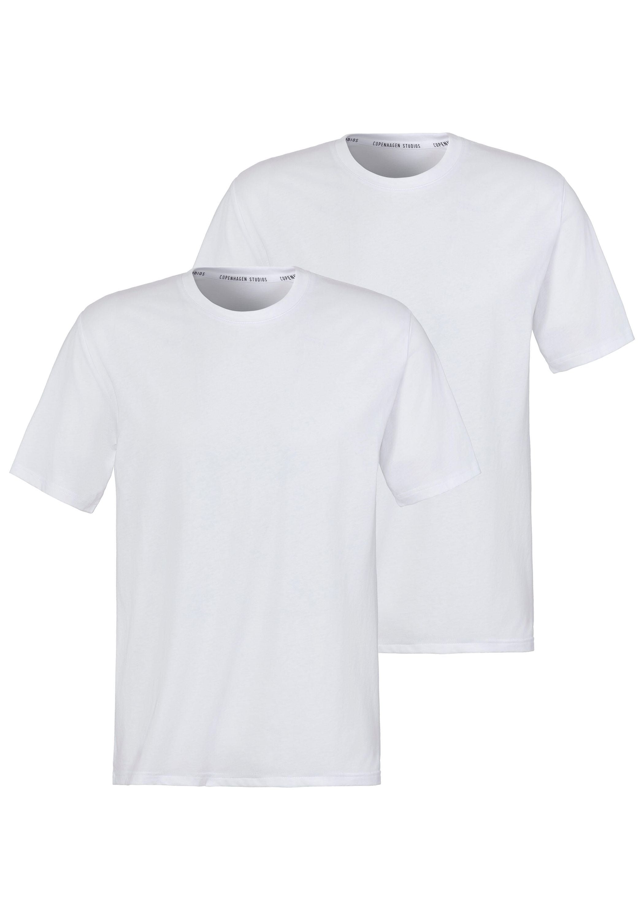 T-Shirt 2er-Pack - 1334-2x weiß - Weiß