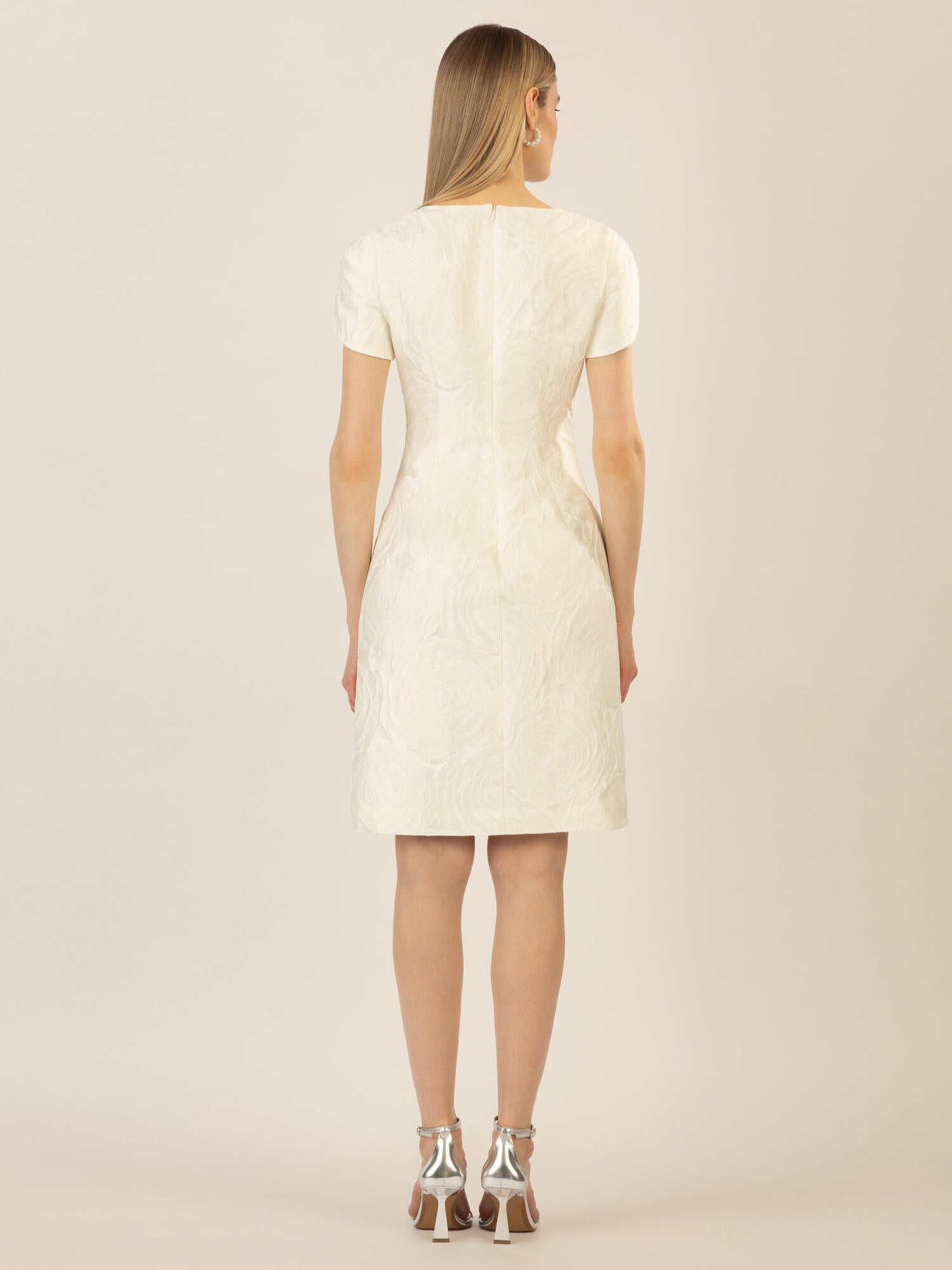 Cocktailkleid Mini - creme - Weiß