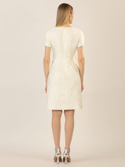 Cocktailkleid Mini - creme - Weiß