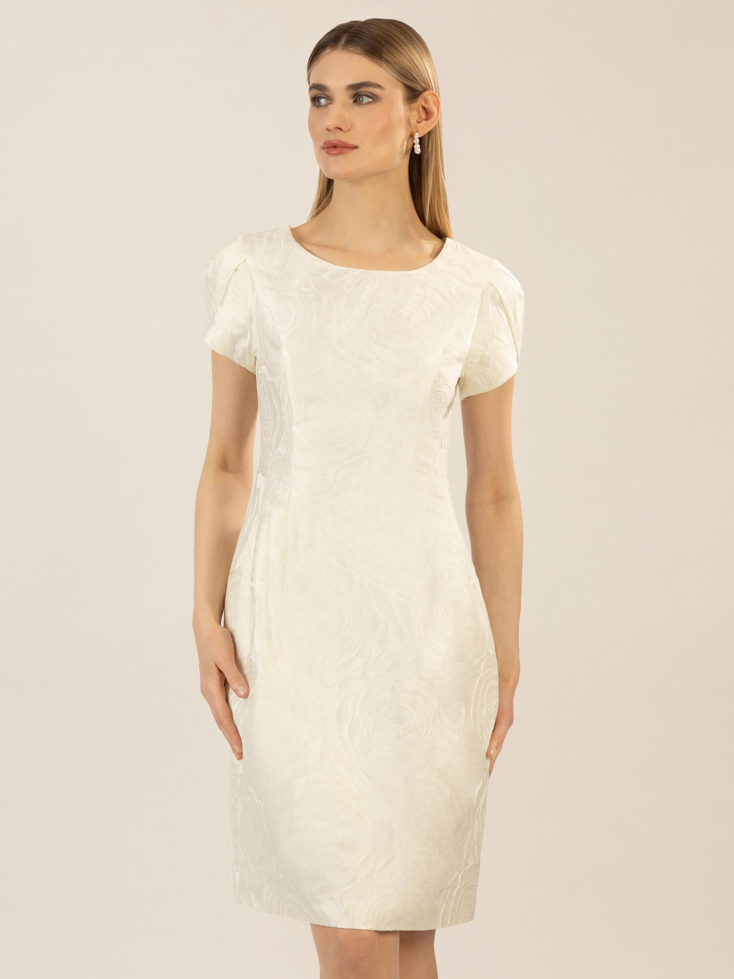 Cocktailkleid Mini - creme - Weiß