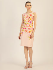 Etuikleid Mini mit floralem Muster - rose-multicolor - Rosa