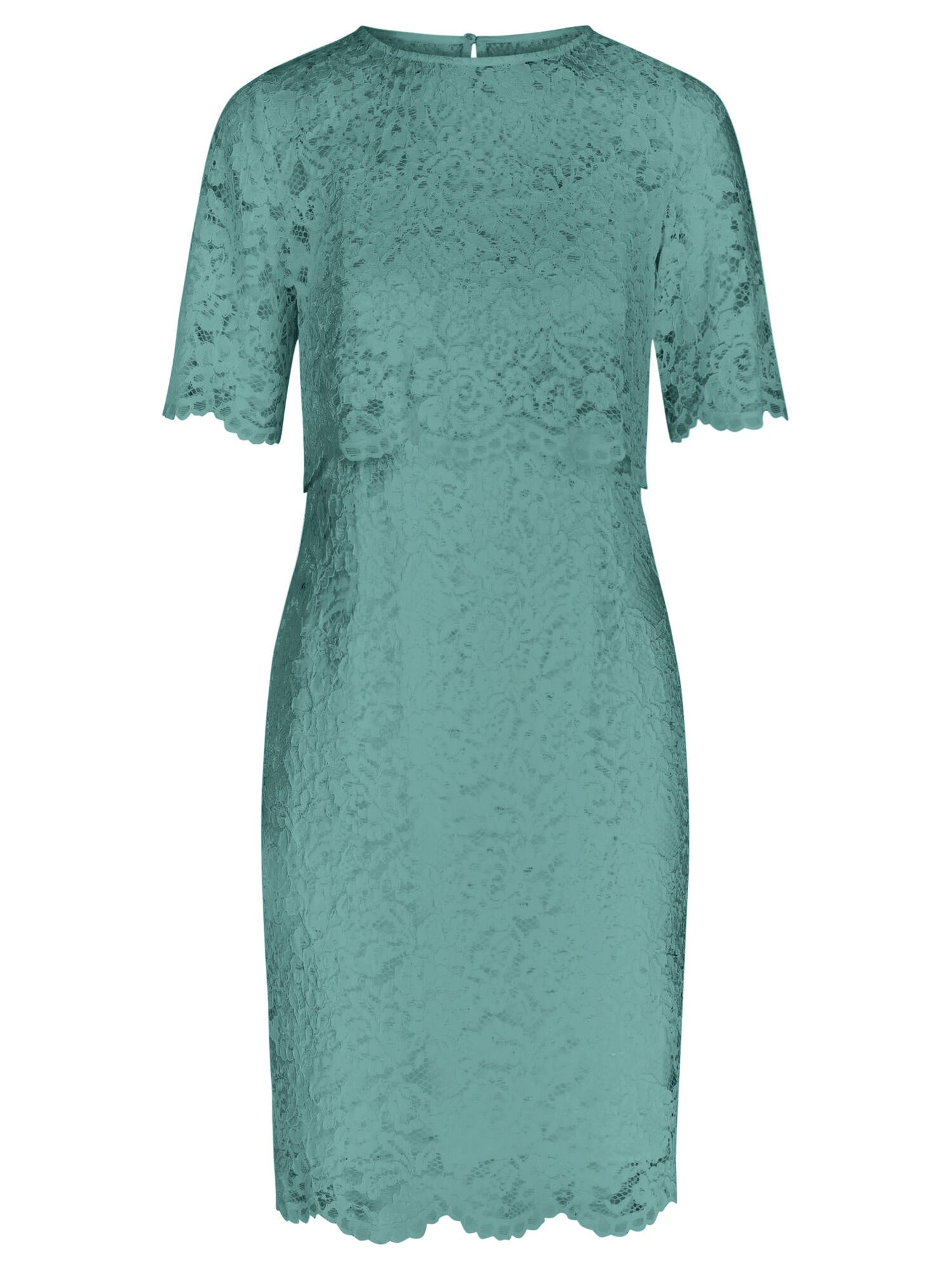 Cocktailkleid aus Spitze - jade - Grün