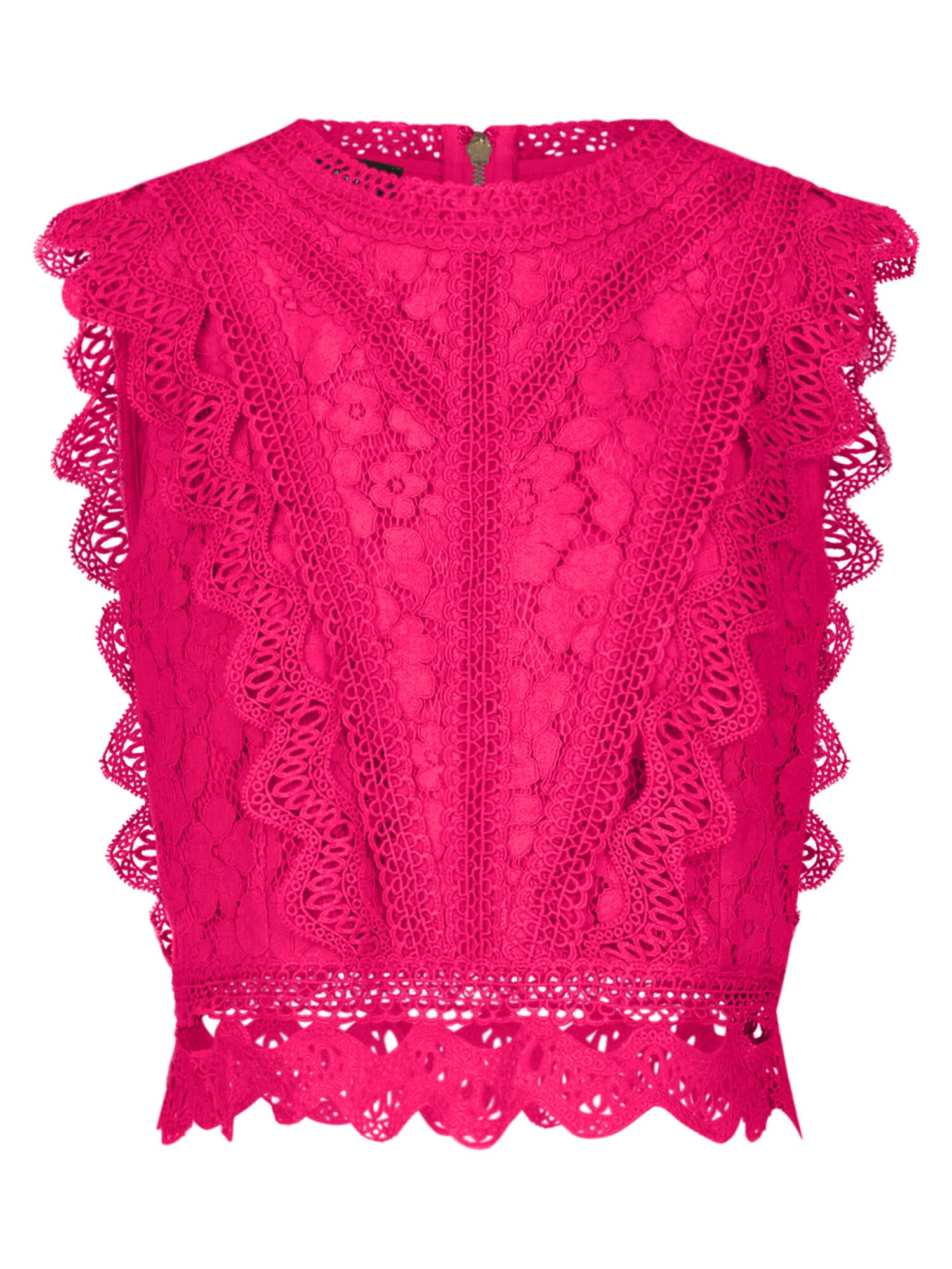 Top aus Spitze - pink - Pink