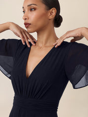 Jumpsuit aus Chiffon - 24284 - Blau