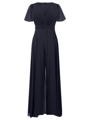 Jumpsuit aus Chiffon - 24284 - Blau