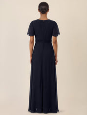 Jumpsuit aus Chiffon - 24284 - Blau