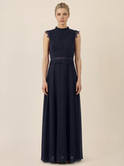 Abendkleid Maxi mit Spitze - 46172 - Blau