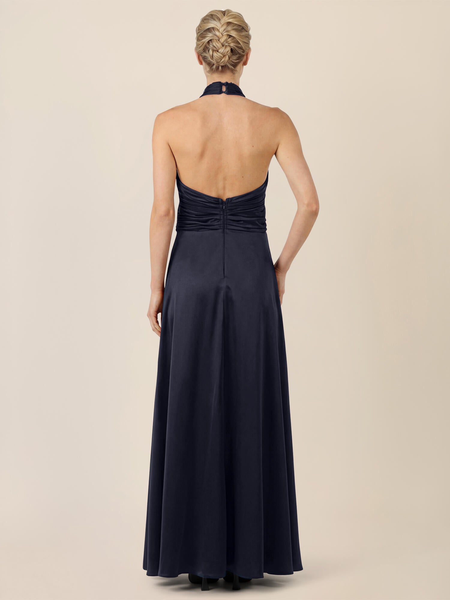 Neckholderkleid Maxi - 42874 - Blau
