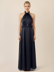 Neckholderkleid Maxi - 42874 - Blau