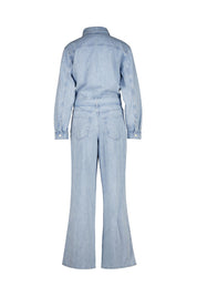 Jeans-Jumpsuit aus Baumwollmix - 5722-Light Blue_Multi_24 - Blau