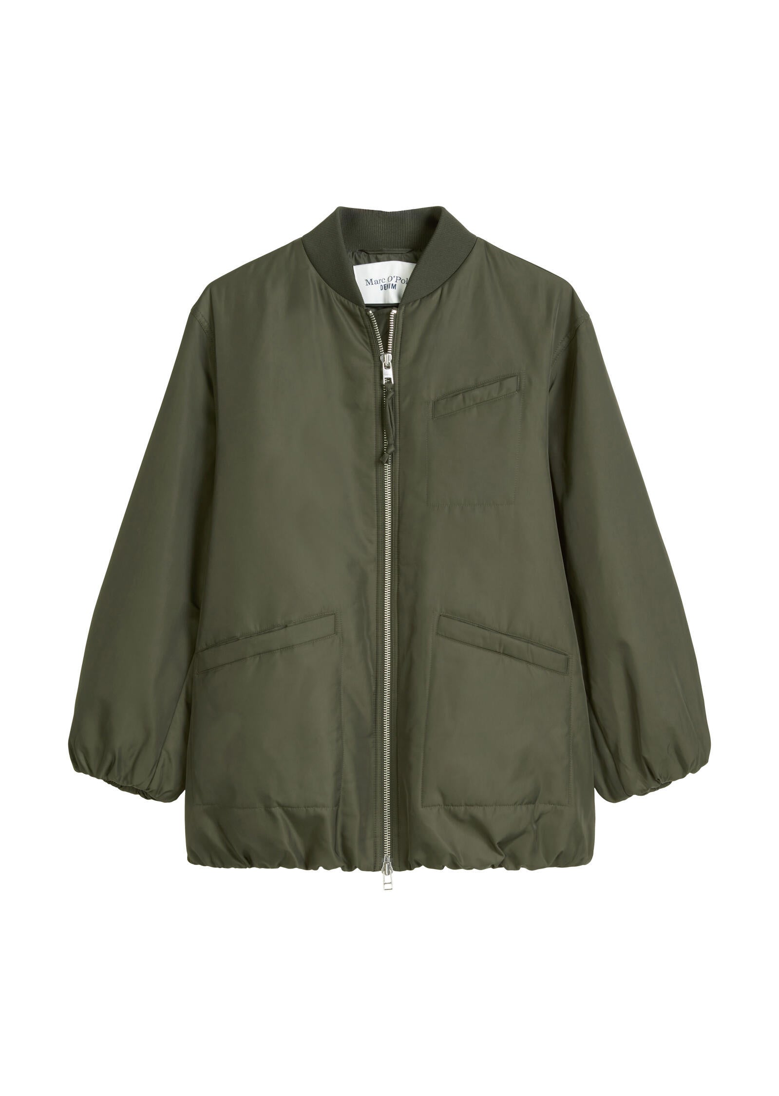 Bomberjacke overzied mit Stehkragen - 0015-Pineneedle - Khaki