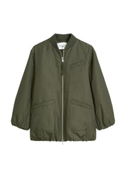 Bomberjacke overzied mit Stehkragen - 0015-Pineneedle - Khaki