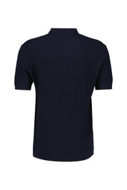 Strickpoloshirt TOBIAS aus Baumwolle - 464 - Blau