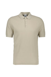 Strickpoloshirt TOBIAS aus Baumwolle - 758 - Beige