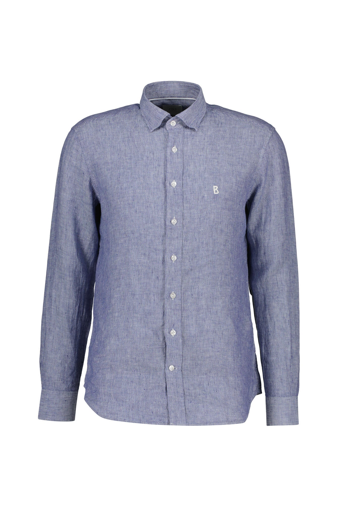 Hemd Regular Fit Leinen - 464 - Blau