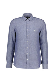 Hemd Regular Fit Leinen - 464 - Blau