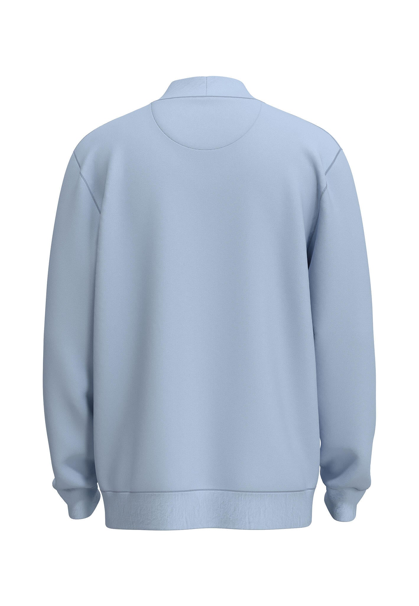 Sweatpullover mit Zip - 607-summer breeze - Blau