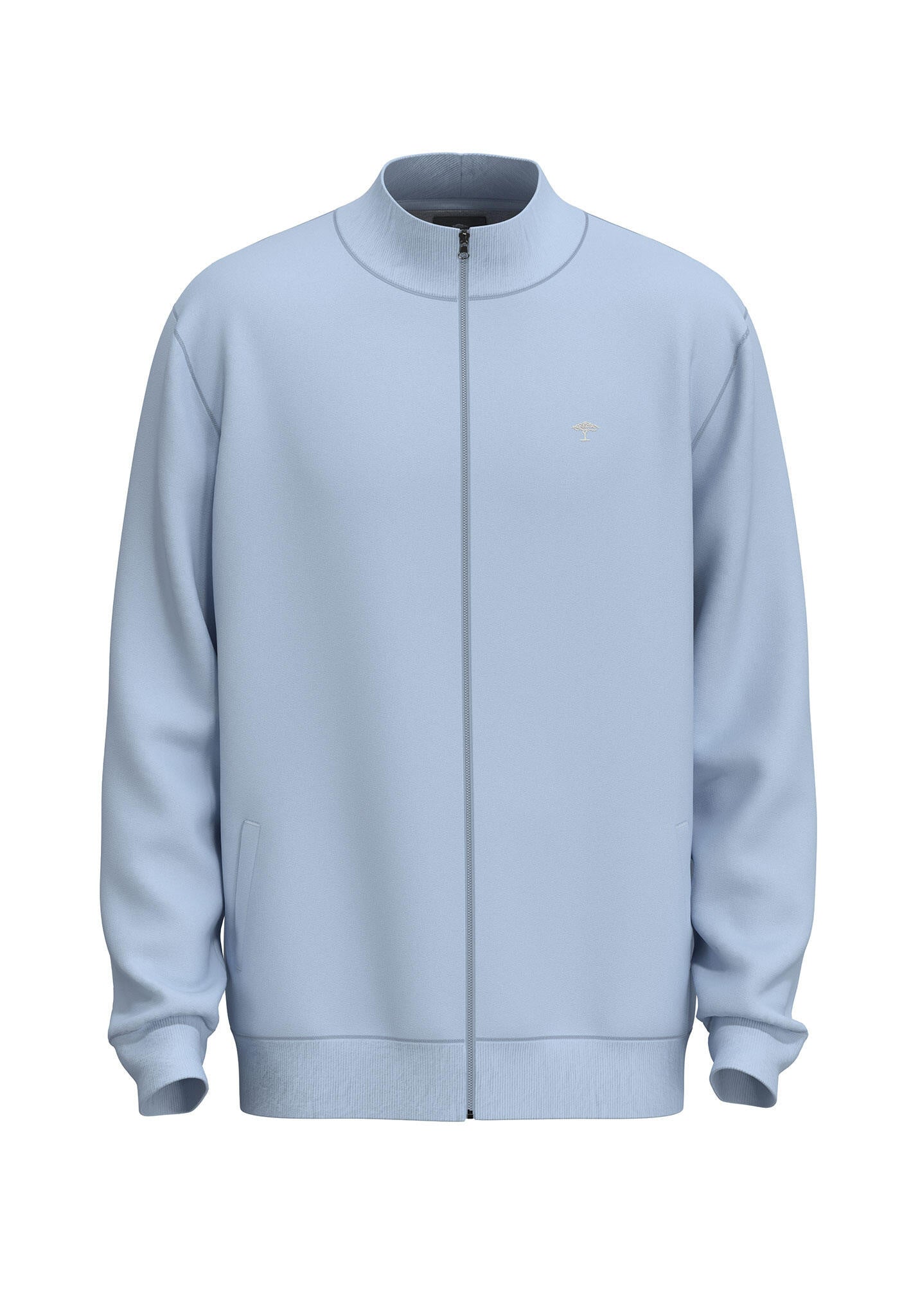 Sweatpullover mit Zip - 607-summer breeze - Blau